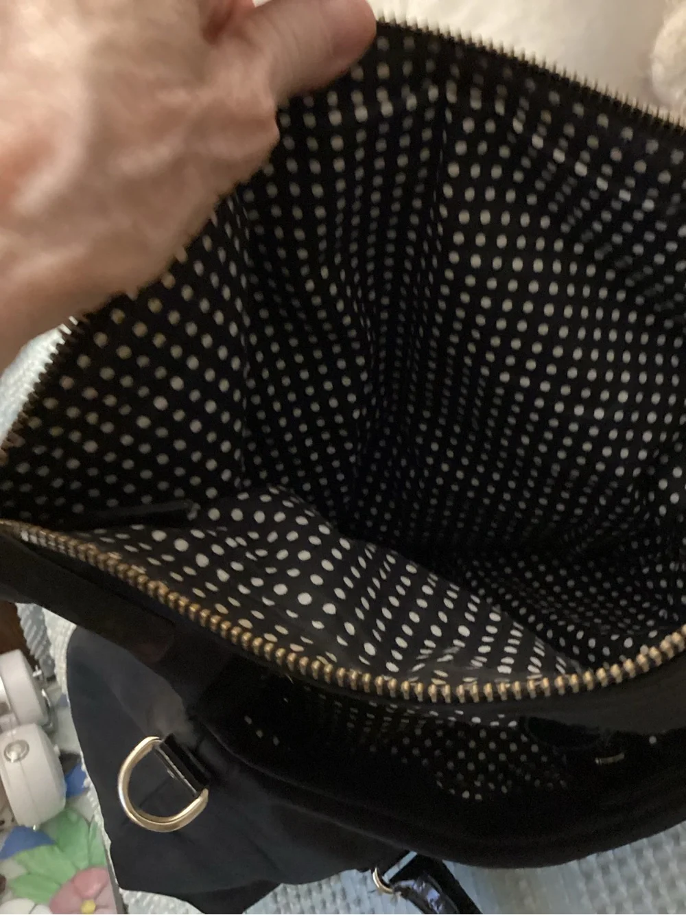 Kate Spade Black Nylon Tote Bag